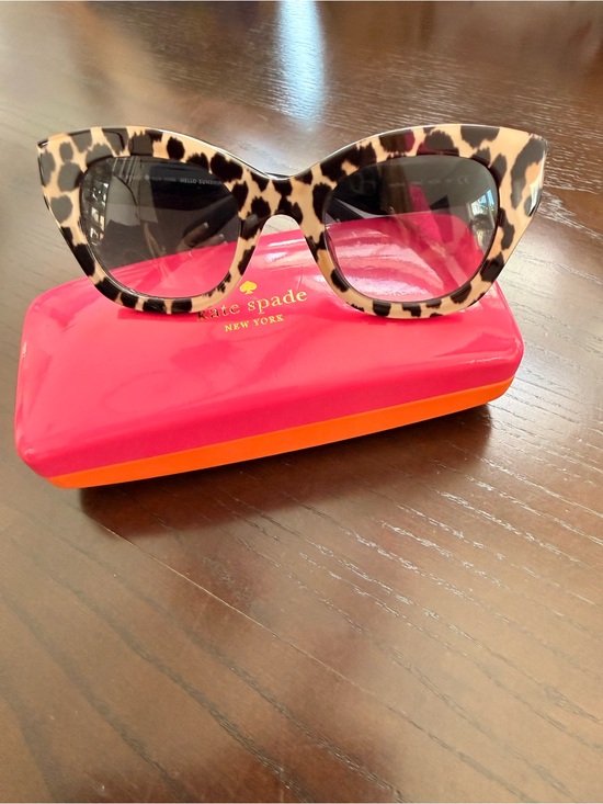 kate spade Accessories - Kate Spade Leopard Print Cat Eye Sunglasses - Brown/Black